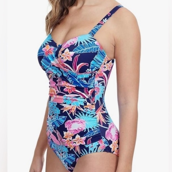 Profile by Gottex D-Cup 8D Bohemian Gypsy Underwire One-Piece Swimsuit - Picture 2 of 9